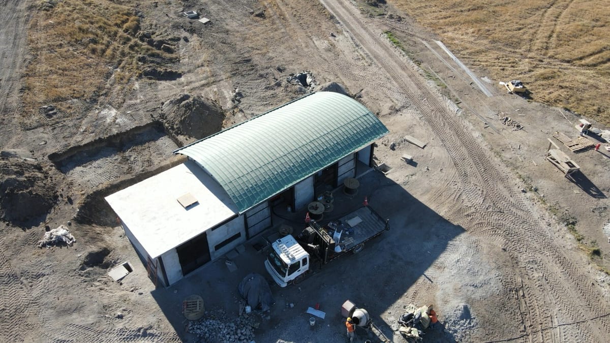 Stargate teleport structure under construction